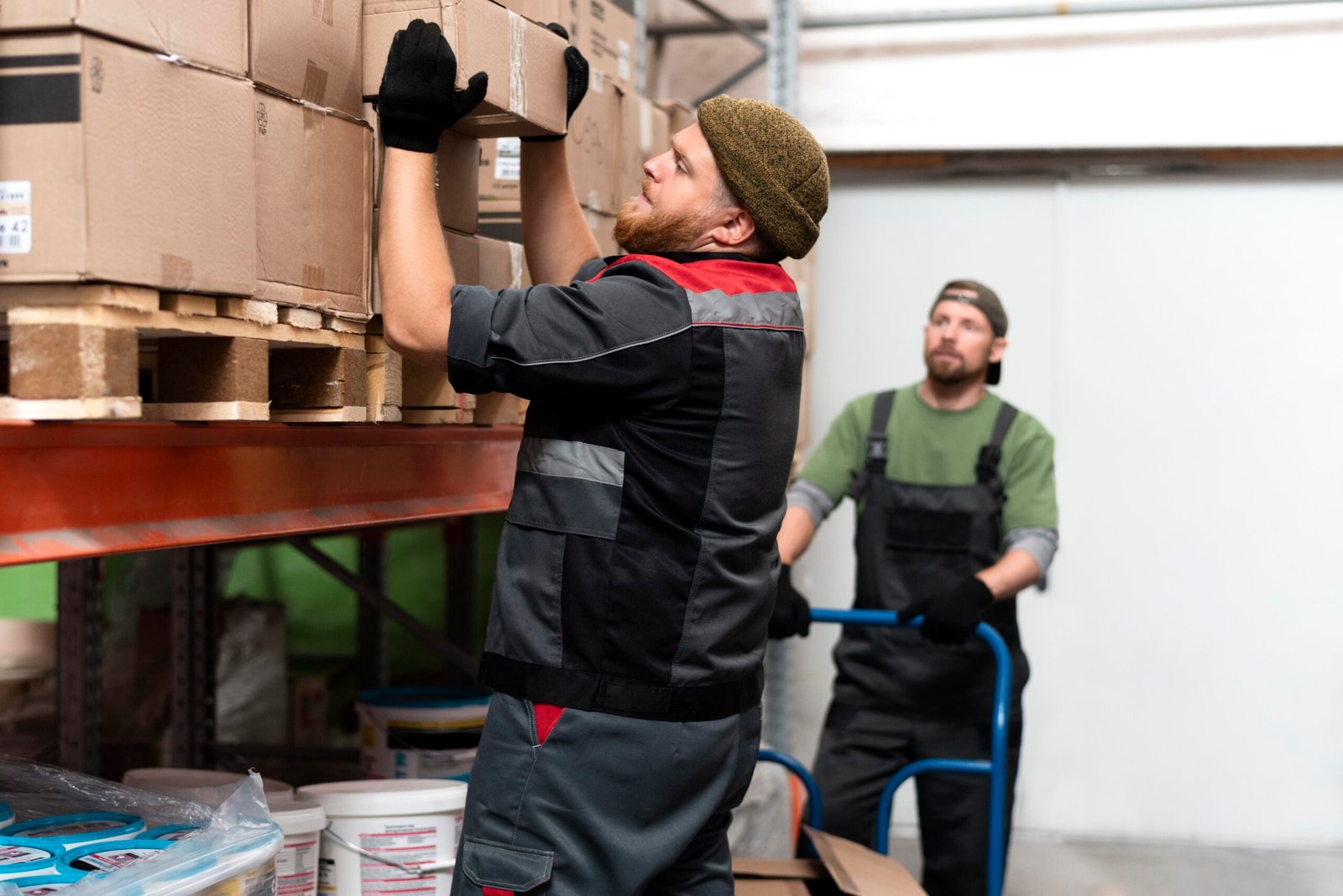 people working together warehouse scaled